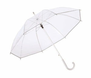 Parasol PANORAMIX, srebrny, transparentny